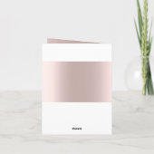 シックエレガントパープルブラック花柄 ノートカード (裏面)