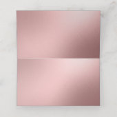 シックエレガントパールズピンクローズ金ゴールド プレイスカード (内部開封)