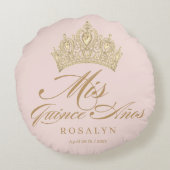 シックエレガントピンクキンセアニェラ ラウンドクッション (裏面)