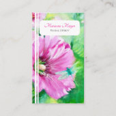 シックエレガントピンクフローラ 名刺 (正面)