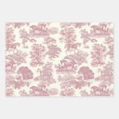 シックエレガントピンクホーストワール ラッピングペーパーシート (正面2)