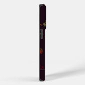 シックエレガントピンクローズフローラオンブラックネーム Case-Mate iPhoneケース (裏面 / 右)