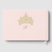 シックエレガントピンク金ゴールドキンセアニェラ ゲストブック (裏面)