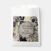 シックエレガントファブラス50誕生日カスタマイズ フェイバーバッグ (正面)