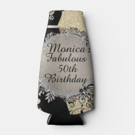 シックエレガントファブラス50誕生日カスタマイズ ボトルクーラー