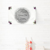 シックエレガントファブラス50誕生日カスタマイズ 横断幕 (インサイチュ)