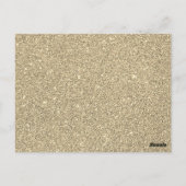 シックエレガントファブラス50th誕生日 ポストカード (裏面)