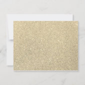 シックエレガントファブラス50th誕生日 案内状 (裏面)