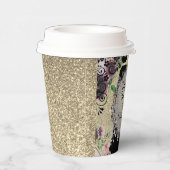 シックエレガントファブラス50th誕生日 紙コップ (右)