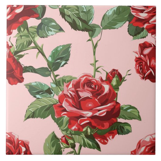 シックエレガントフガーリーァラバラトレンディー タイル (正面)