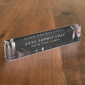 シックエレガントフラワーズガーリープロフェッショナル事務所 デスクネームプレート (側面)