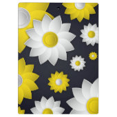 シックエレガントフローラさくらんぼ花ひまわり クリップボード (裏面)