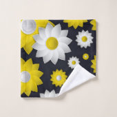 シックエレガントフローラさくらんぼ花ひまわり バスタオルセット (ウォッシュタオル)