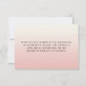 シックエレガントフローラサンキューカード サンキューカード (裏面)