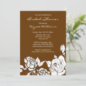 シックエレガントフローラブライダルシャワー招待状 招待状 (スタンド正面)