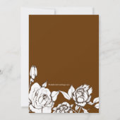 シックエレガントフローラブライダルシャワー招待状 招待状 (裏面)