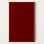 シックエレガントフローラ抽象芸術署名 ノートブック (裏面)