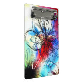 シックエレガントフローラ抽象芸術署名 ミニクリップボード (アングル)