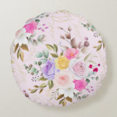 シックエレガントフローラ ラウンドクッション (裏面)
