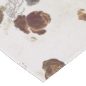 シックエレガントブラウンベージュバラフローラトワール テーブルクロス (アングル)