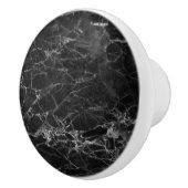 シックエレガントブラックマーブルパターンデザイン セラミックノブ (右)