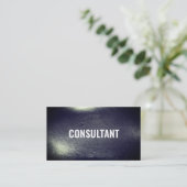 シックエレガントブラックレザープロフェッショナル事業 名刺 (スタンド正面)