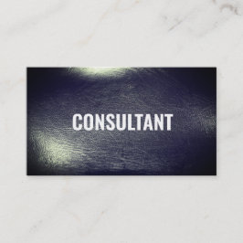 シックエレガントブラックレザープロフェッショナル事業 名刺