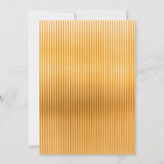 シックエレガントブラック金ゴールドファンシー結婚式招待状 招待状 (裏面)