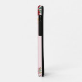 シックエレガントブルガンディピンクオレンジフローラ名 Case-Mate iPhoneケース (裏面/左)