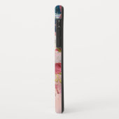 シックエレガントブルガンディピンク海軍フローラ名 Case-Mate iPhoneケース (裏面/左)