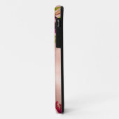 シックエレガントブルゴーニュ赤面ピンクフローラ名 Case-Mate iPhoneケース (裏面/左)