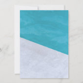 シックエレガントブルーグレー素朴結婚式招待状 招待状 (裏面)