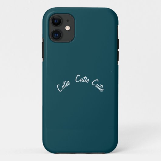 シックエレガントブルーティール（緑がかった色） Case-Mate iPhoneケース (裏面)
