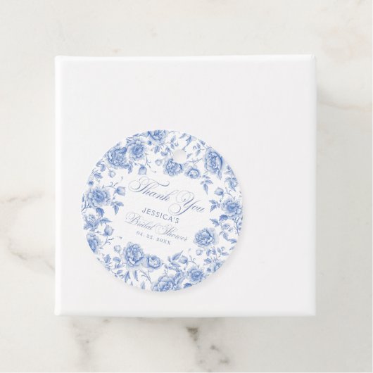 シックエレガントブルートイレチノイスリーブライダルシャワー フェイバータグ (インサイチュ)