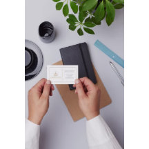 シックエレガントブルー、ホワイト、ブラウン実在エステートエージェント