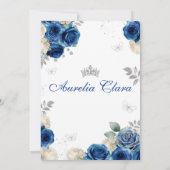 シックエレガントブ王室のルーバラ金ゴールドキンセアニェラ 招待状 (裏面)