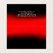 シックエレガントプラスタイリッシュイン赤黒名刺 名刺 (内部フラット)