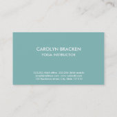 シックエレガントヘンナメヘンディマンダラパターン 名刺 (裏面)