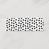 シックエレガントベビーシャワーおむつラッフルチケット スキニー名刺 (裏面)