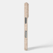 シックエレガントベージュのエンボステクスチャカスタム Case-Mate iPhoneケース (裏面 / 右)