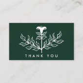 シックエレガントホワイトリリーQRコードのご注文ありがとうございます 名刺 (正面)