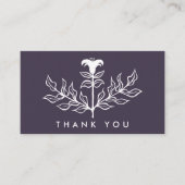 シックエレガントホワイトリリーQRコードのご注文ありがとうございます 名刺 (正面)