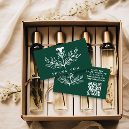 シックエレガントホワイトリリーQRコードのご注文ありがとうございます 名刺