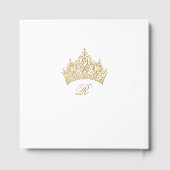 シックエレガントホワイト金ゴールドキンセアニェラ ゲストブック (裏面)