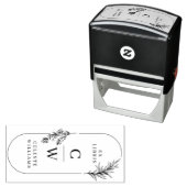 シックエレガントボタニカルExライブラリイニシャル名 セルフインキングスタンプ (インサイチュ)