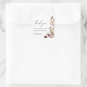 シックエレガントボホパステルワイルドフラワーテーマ結婚ズ スクエアシール (バッグ)