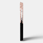 シックエレガントマスクバラ金ゴールドグリッタードリップ Case-Mate iPhoneケース (裏面 / 左)