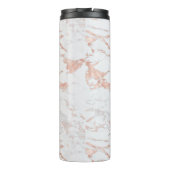 シックエレガントマーブルアンドバラゴールドフォイルモノグラム タンブラー (裏面)