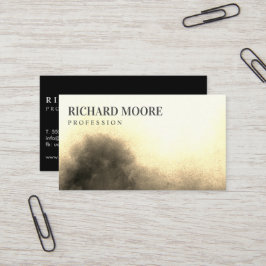 シックエレガントミスティゴールデン抽象芸術 名刺