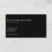 シックエレガントミスティゴールデン抽象芸術 名刺 (裏面)